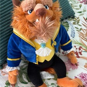 Disney Beast Stuffed Animal - Blue and Yellow